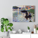 The Bridge, View of the Seine - Georges Seurat Canvas