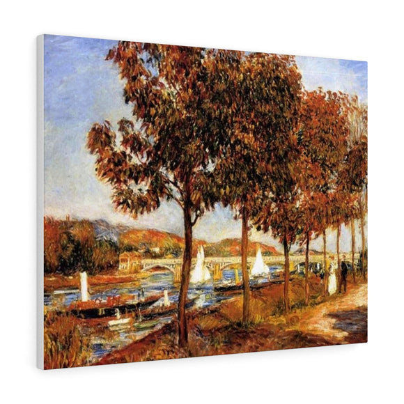 The Bridge at Argenteuil in Autumn - Pierre-Auguste Renoir Canvas