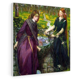 Dante`s Vision of Rachel and Leah - Dante Gabriel Rossetti Canvas