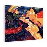 Murnau with rainbow - Wassily Kandinsky Canvas
