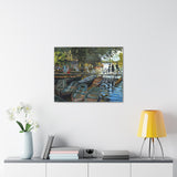 Bathers at La Grenouillere - Claude Monet Canvas Wall Art
