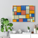 Composition with Color Planes and Gray Lines - Piet Mondrian Canvas