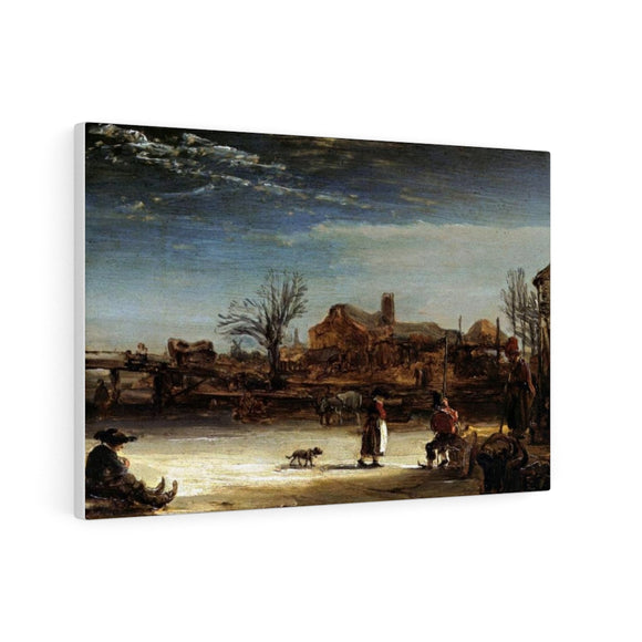 Winter Landscape - Rembrandt Canvas