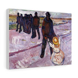Worker and Child - Edvard Munch Canvas