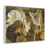 Deer at Dusk - Franz Marc Canvas Wall Art