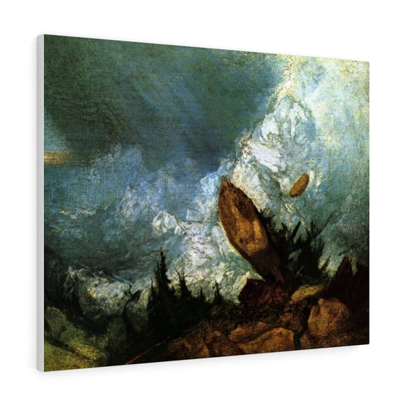 The Fall of an Avalanche in the Grisons - Joseph Mallord William Turner Canvas