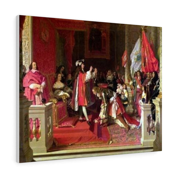 King Philip V of Spain Making Marshal James Fitzjames - Jean Auguste Dominique Ingres