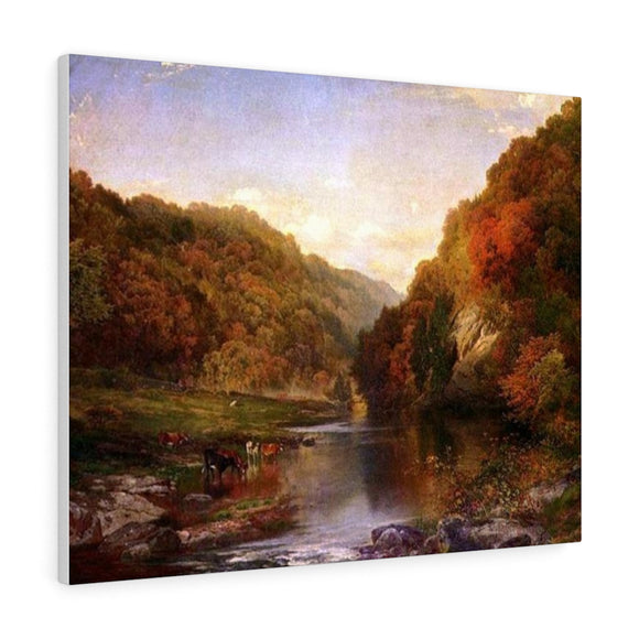 Autumn on the Wissahickon - Thomas Moran Canvas