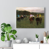 Racehorses at Longchamp - Edgar Degas Canvas