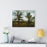 Landscape with Oak Trees and a Hunter - Caspar David Friedrich Canvas
