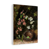 Still Life of Birds Nest with Primulas and Blossom - John Atkinson Grimshaw Canvas