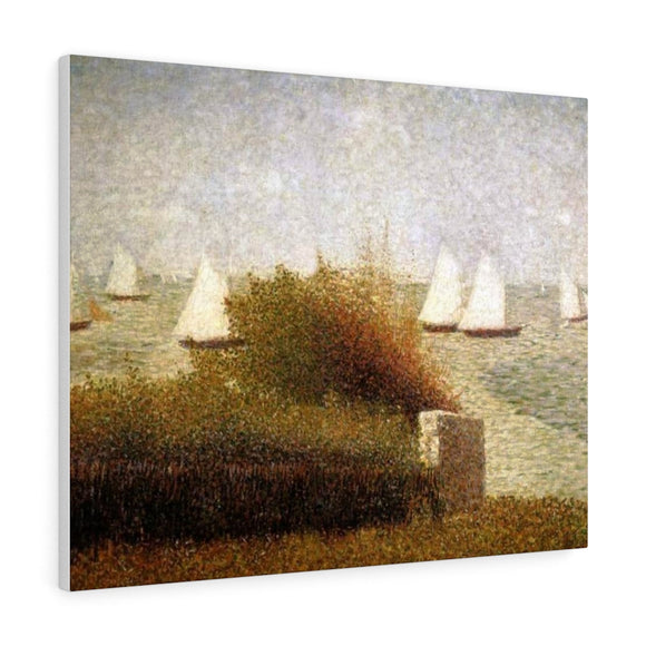 Race in Grandcamp - Georges Seurat Canvas