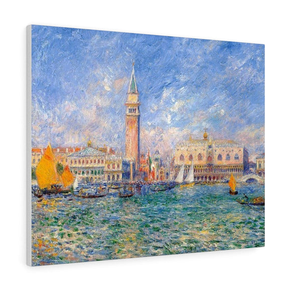 The Doges Palace Venice - Pierre-Auguste Renoir Canvas