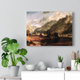 Bonneville, Savoy with Mont Blanc - Joseph Mallord William Turner Canvas