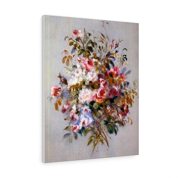 A Bouquet of Roses - Pierre-Auguste Renoir Canvas
