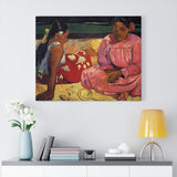Two Women On The Beach - Paul Gauguin Canvas