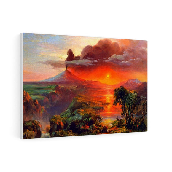 Oil Study of Cotopaxi - Frederic Edwin Church Canvas