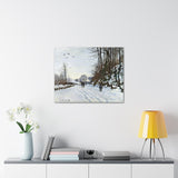 The Road to the Farm of Saint-Simeon in Winter - Claude Monet Canvas Wall Art
