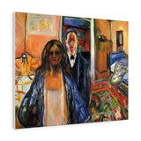 The Artist and His Model - Edvard Munch Canvas