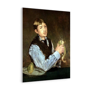 A young man peeling a pear (Portrait Of Leon Leenhoff) - Edouard Manet