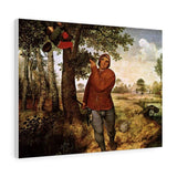 The Peasant and the Birdnester - Pieter Bruegel the Elder Canvas