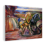 Spring Plowing - Edvard Munch Canvas