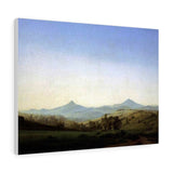 Bohemian Landscape with Mount Milleschauer - Caspar David Friedrich Canvas