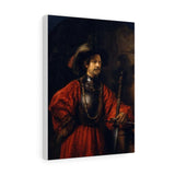 Portrait of a Man in Military Dress - Rembrandt Canvas