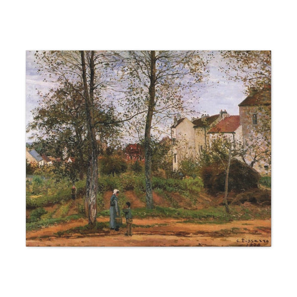 Landscape near Louveciennes - Camille Pissarro Canvas Wall Art