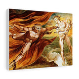The Good and Evil Angels - William Blake Canvas