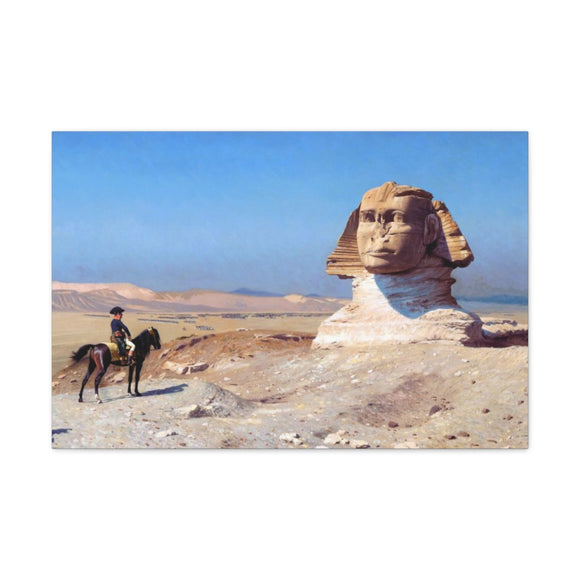 Bonaparte Before the Sphinx - Jean-Leon Gerome Canvas Wall Art