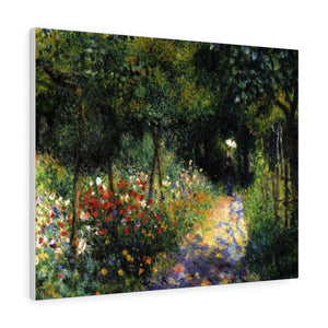 Woman at the Garden - Pierre-Auguste Renoir Canvas