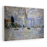 The Boats Regatta at Argenteuil - Claude Monet Canvas