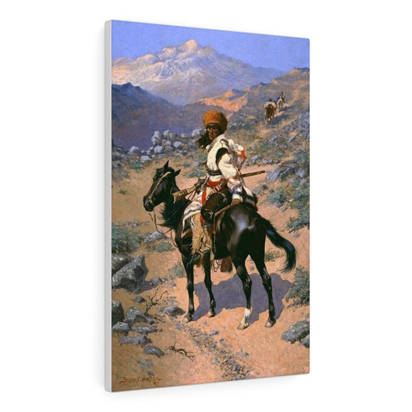 An Indian Trapper - Frederic Remington Canvas