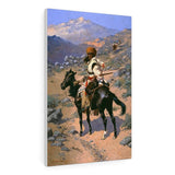 An Indian Trapper - Frederic Remington Canvas
