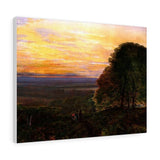 Sunset from Chilworth Common, Hampshire - John Atkinson Grimshaw Canvas