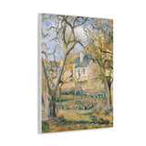 The Vegetable Garden - Camille Pissarro Canvas Wall Art