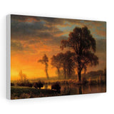 Western Kansas - Albert Bierstadt Canvas