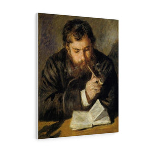 Claude Monet (The Reader) - Pierre-Auguste Renoir Canvas