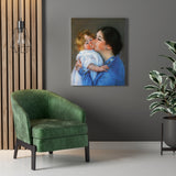 A Kiss For Baby Anne - Mary Cassatt Canvas
