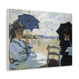 The Beach at Trouville - Claude Monet Canvas Wall Art