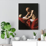 Saint Jerome in Meditation - Caravaggio Canvas