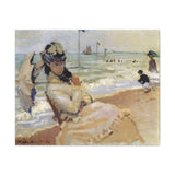 Camille on the Beach at Trouville - Claude Monet Canvas Wall Art