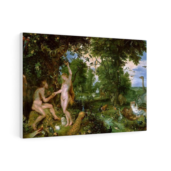 Adam and Eve in Worthy Paradise - Peter Paul Rubens Canvas