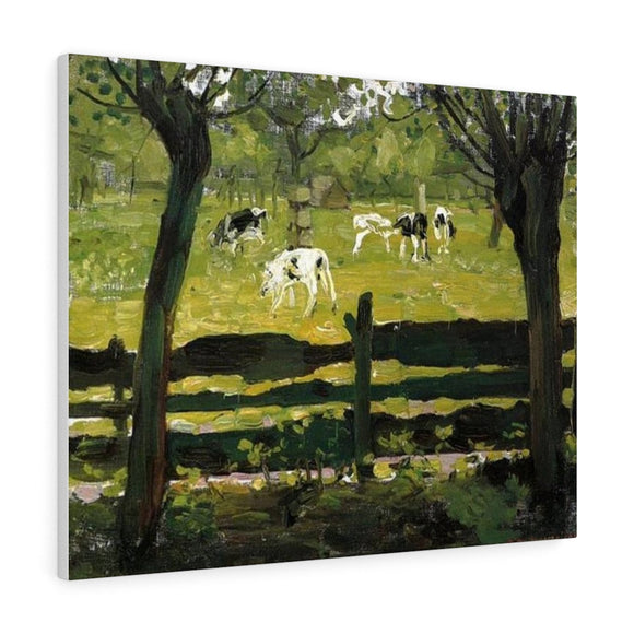 The white bull calf - Piet Mondrian Canvas