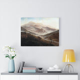 Giant Mountains Landscape with Rising Fog - Caspar David Friedrich Canvas