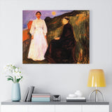 Mother and Daughter - Edvard Munch Canvas