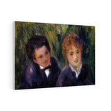 Young Man and Young Woman - Pierre-Auguste Renoir Canvas