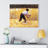 The Mower - Georges Seurat Canvas