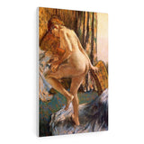 After the Bath - Edgar Degas Canvas